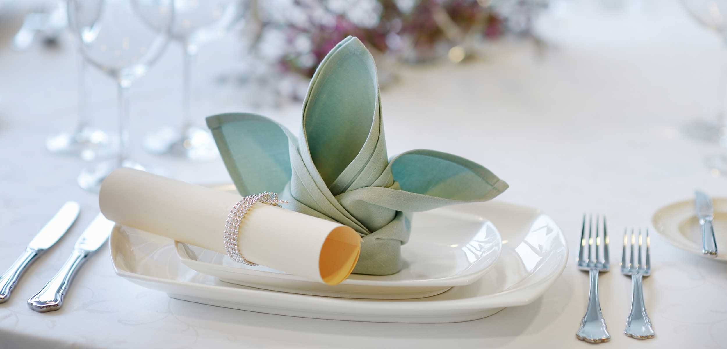 Table setting for an event party